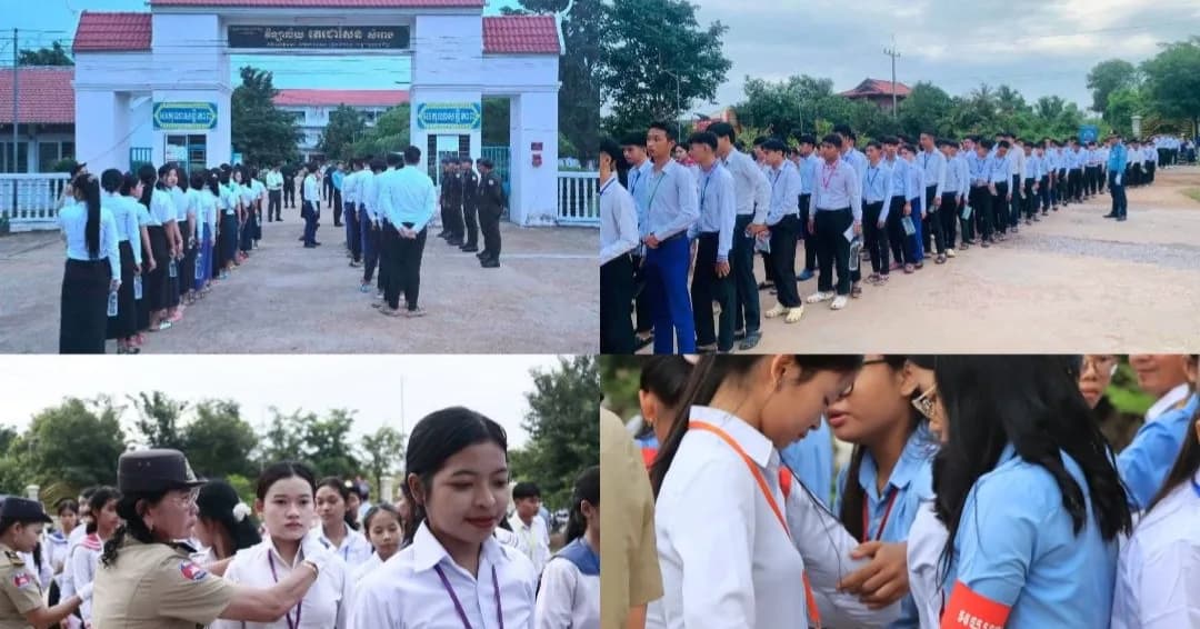 ទិដ្ឋភាពមាតាបិតា អាណាព្យាបាល ជូនបេក្ខជនមកប្រឡង និងរង់ចាំចេញពីមណ្ឌលប្រឡង។